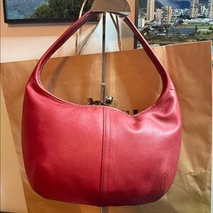 Coach Cherry Red Hobo Bag